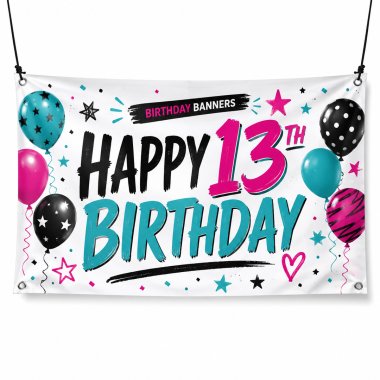 13th Birthday Banners