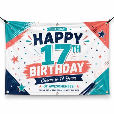 17th Birthday Banners