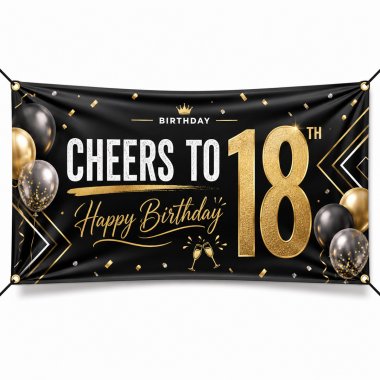 18th Birthday Banners