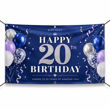 20th Birthday Banners