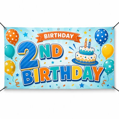 2nd Birthday Banners