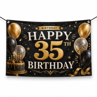 35th Birthday Banners
