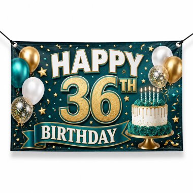 36th Birthday Banners