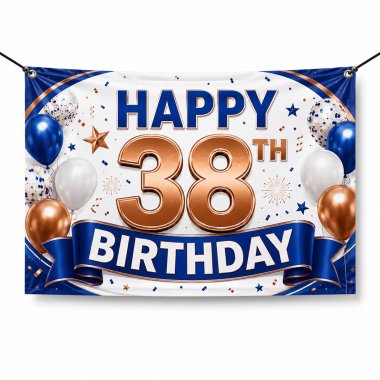 38th Birthday Banners