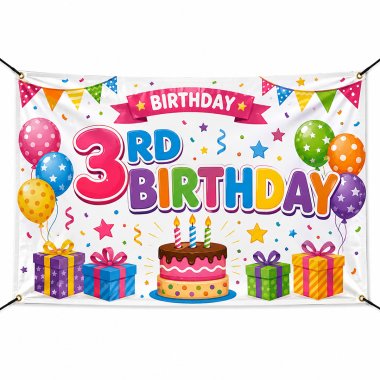 3rd Birthday Banners
