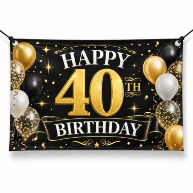 40th Birthday Banners