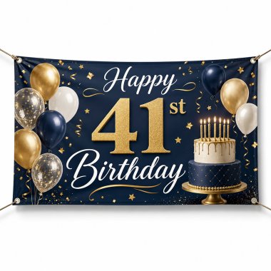 41st Birthday Banners