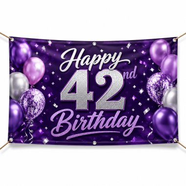 42nd Birthday Banners