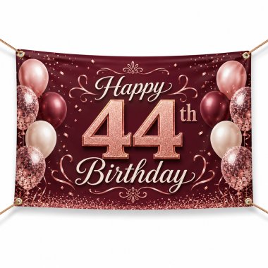 44th Birthday Banners