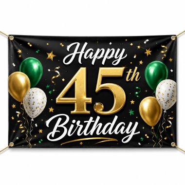45th Birthday Banners