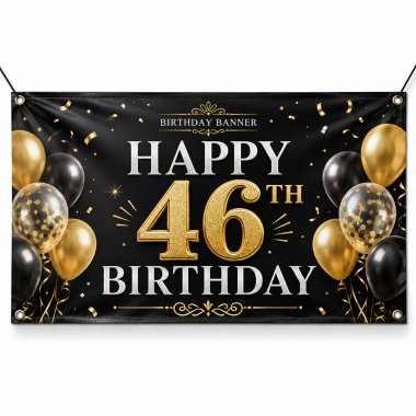 46th Birthday Banners