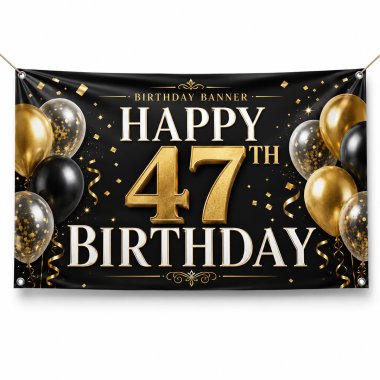 47th Birthday Banners