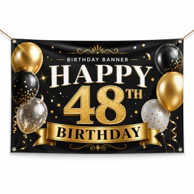 48th Birthday Banners