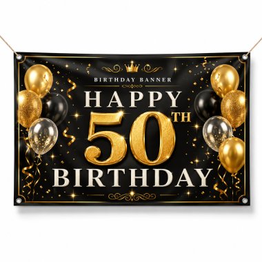 50th Birthday Banners