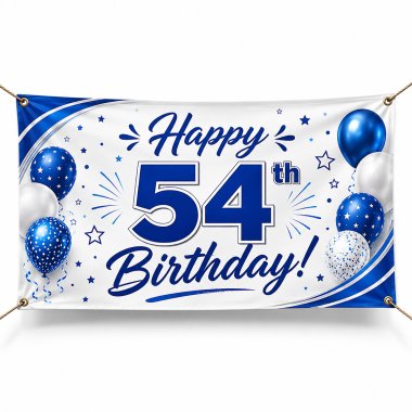 54th Birthday Banners