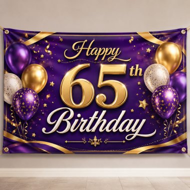 65th Birthday Banners