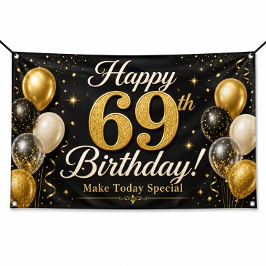 69th Birthday Banners