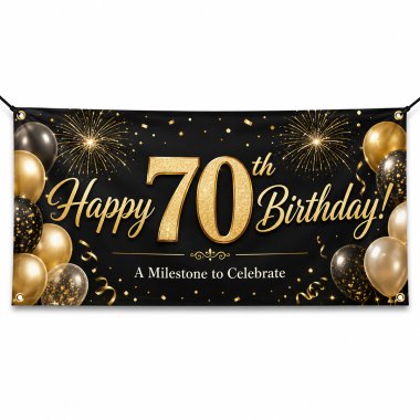 70th Birthday Banners