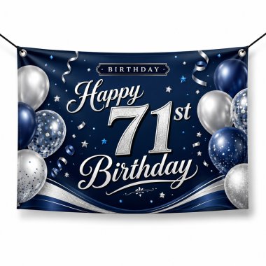 71st Birthday Banners