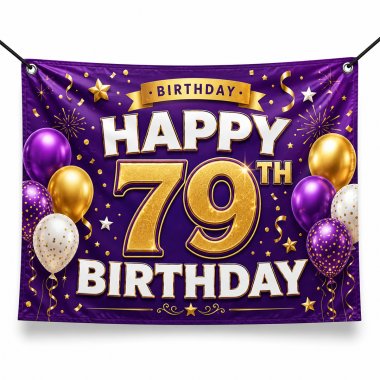 79th Birthday Banners