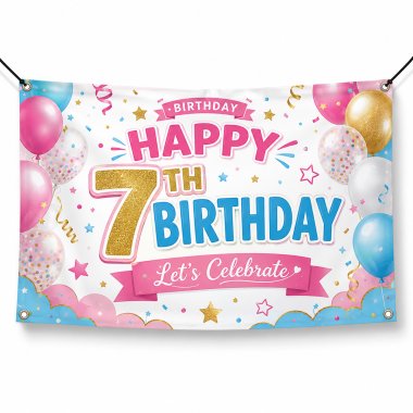 7th Birthday Banners