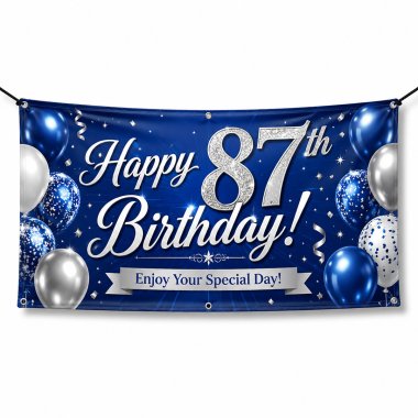 87th Birthday Banners