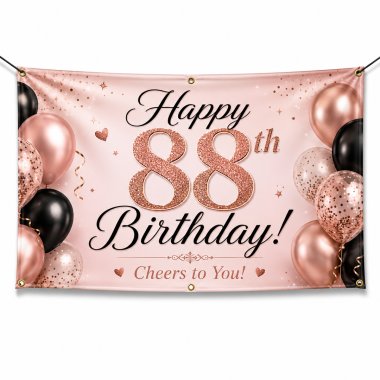 88th Birthday Banners