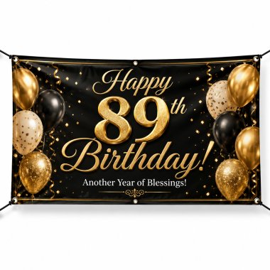 89th Birthday Banners