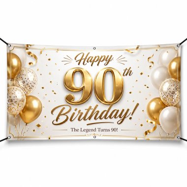 90th Birthday Banners