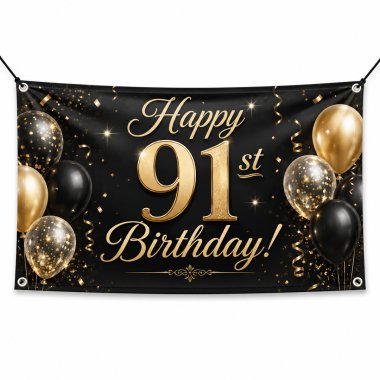 91st Birthday Banners
