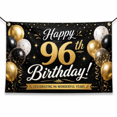 96th Birthday Banners