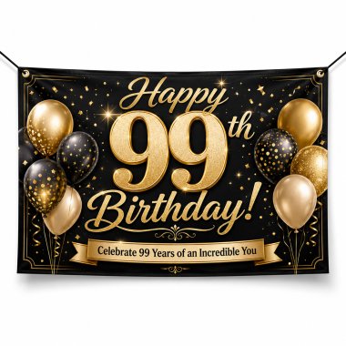 99th Birthday Banners