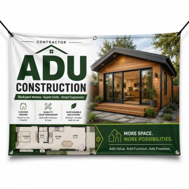 ADU Construction Banners