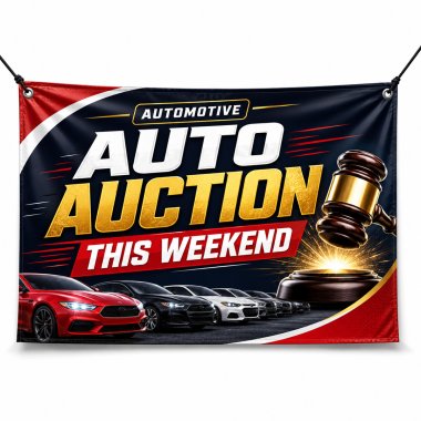 Auto Auction This Weekend Banners