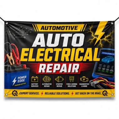 Auto Electrical Repair Banners