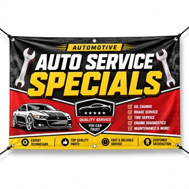 Auto Service Specials Banners