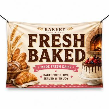 Bakery Fresh Baked Banners