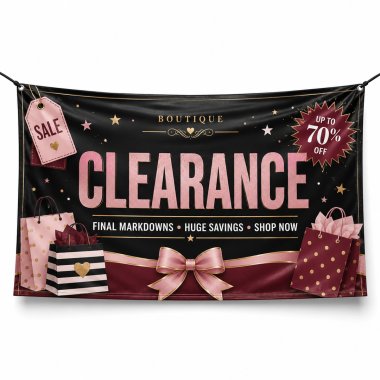 Boutique Clearance Banners