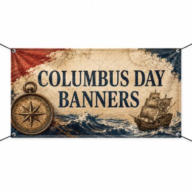 Columbus Day Banners