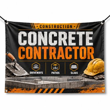 Concrete Contractor Banners