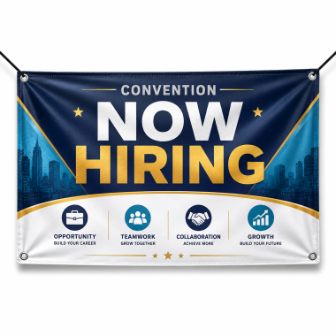 Convention Now Hiring Banners
