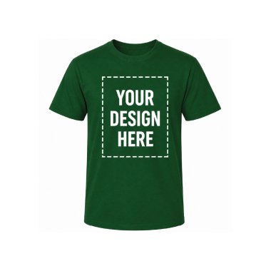 Custom Green T-Shirts – Personalized Logo, Text or Photo Print, 200 GSM Cotton Unisex Tee for Men & Women