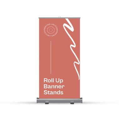 Deluxe Wide Base Single Screen Roll Up Banner Stands