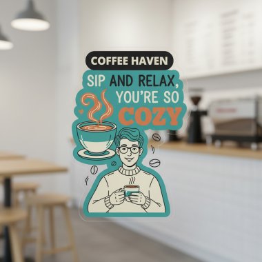 Die-Cut Clear Window Clings