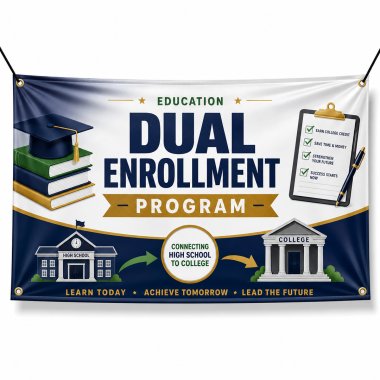 Dual Enrollment Program Banners