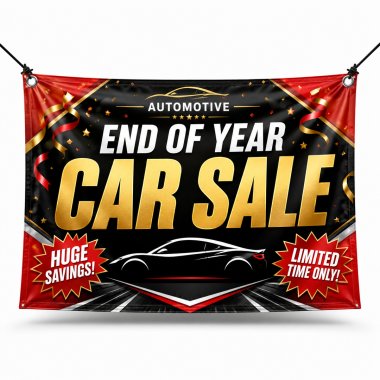 End Of Year Car Sale Banners