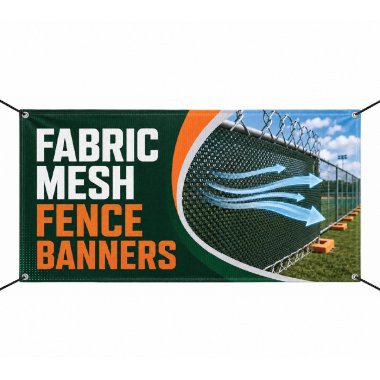Fabric Mesh Fence Banners