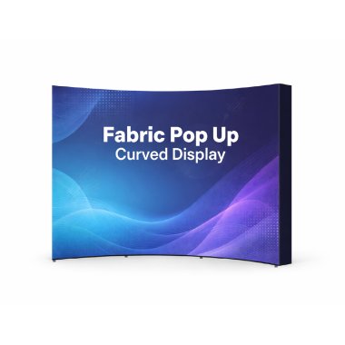 Fabric Pop Up Curved Display