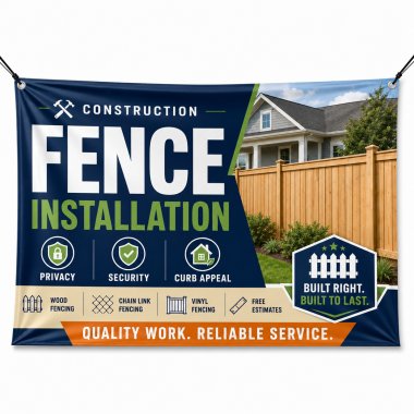 Fence Installation Banners