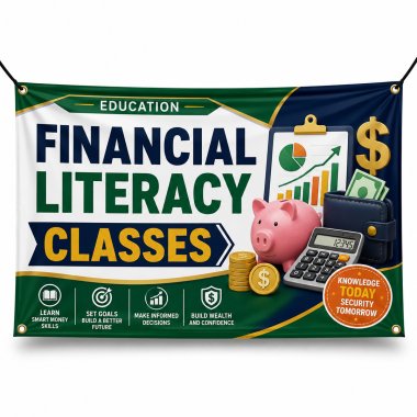 Financial Literacy Classes Banners